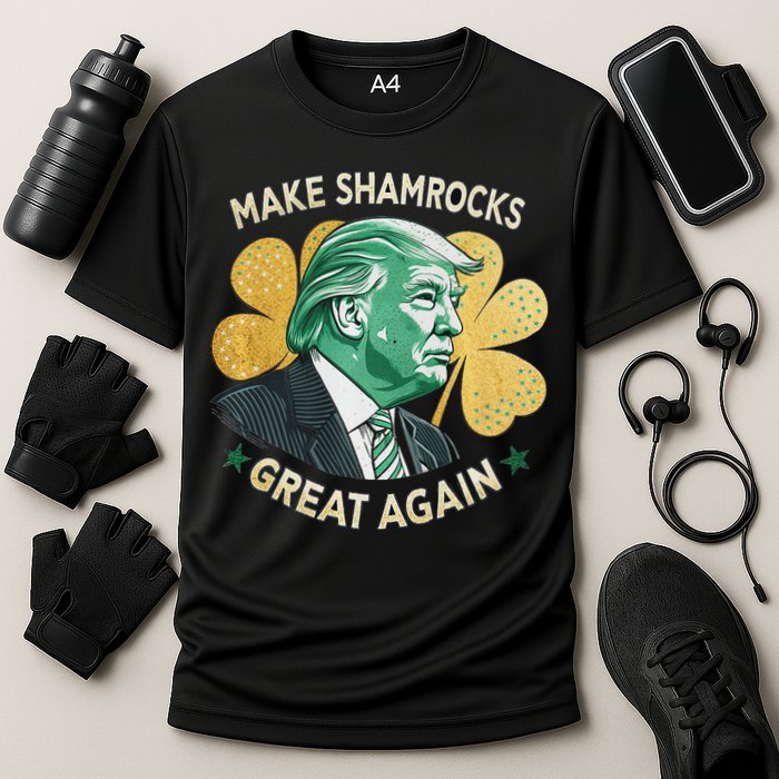Irish American Funny Make St. Patrick’S Day Great Again Cooling Performance Crew T-Shirt
