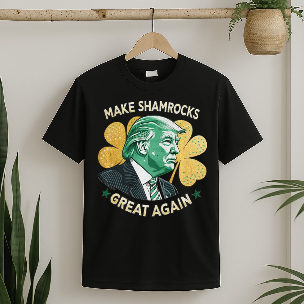 Irish American Funny Make St. Patrick’S Day Great Again T-Shirt