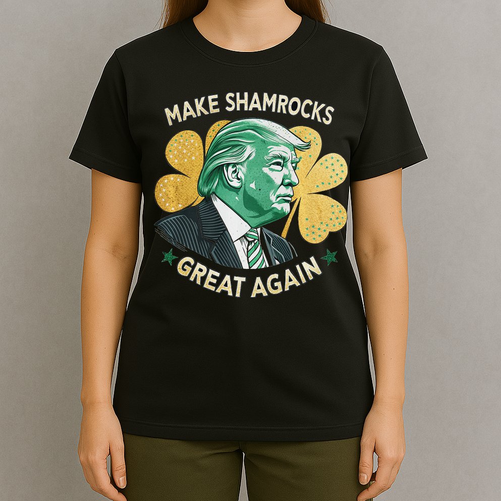 Irish American Funny Make St. Patrick’S Day Great Again T-Shirt
