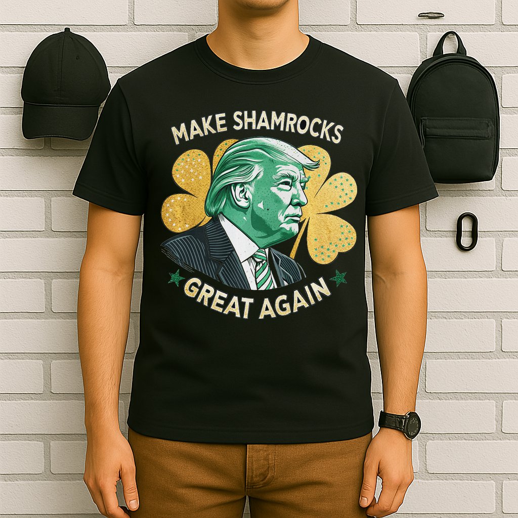 Irish American Funny Make St. Patrick’S Day Great Again T-Shirt