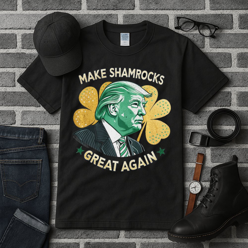 Irish American Funny Make St. Patrick’S Day Great Again Tall T-Shirt