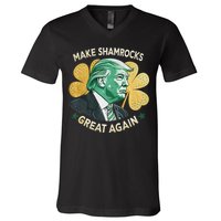 Irish American Funny Make St. Patrick’S Day Great Again V-Neck T-Shirt