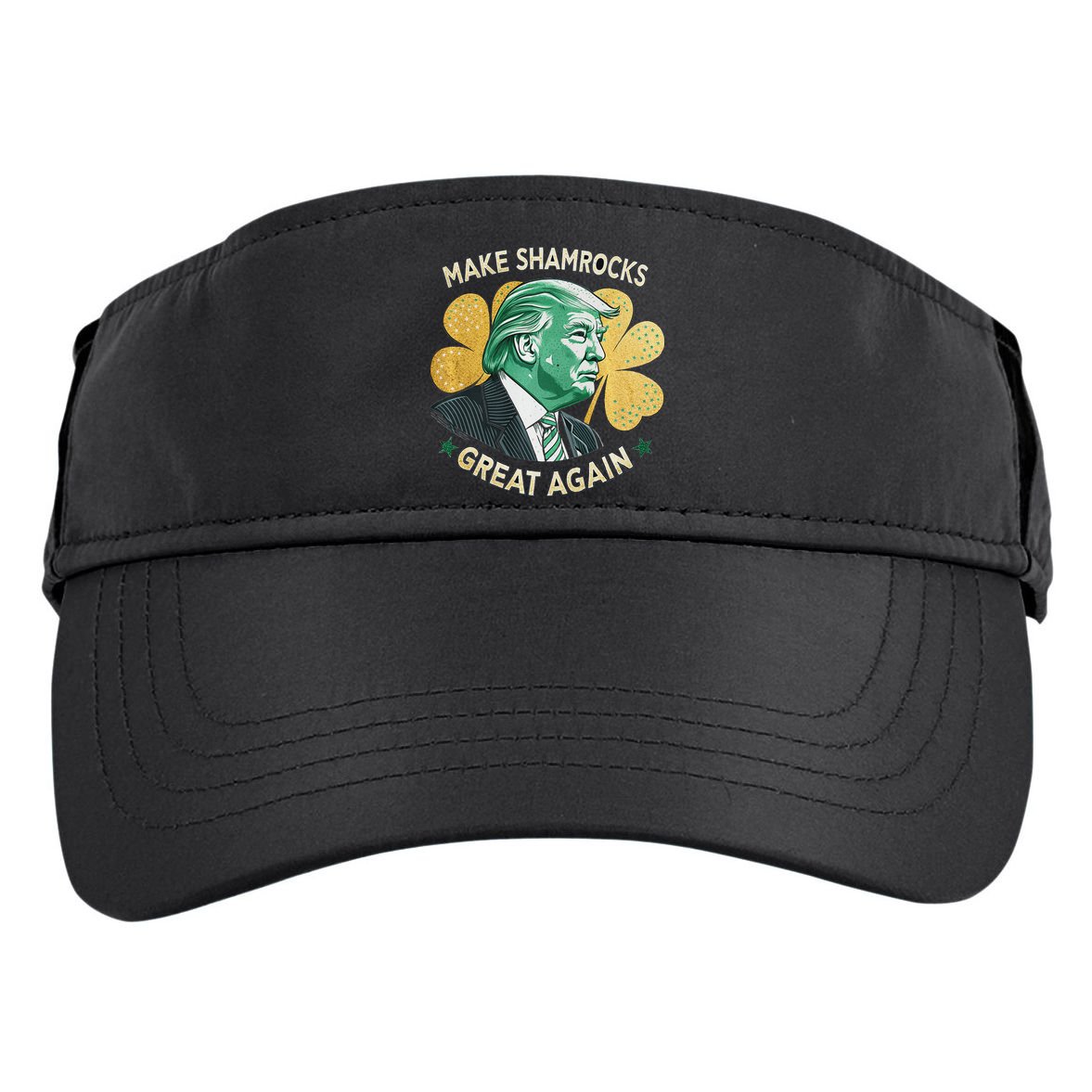 Irish American Funny Make St. Patrick’S Day Great Again Adult Drive Performance Visor