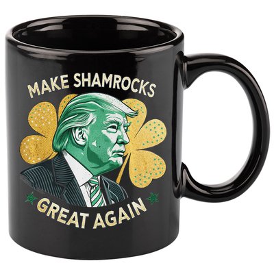 Irish American Funny Make St. Patrick’S Day Great Again 11oz C Handle Ceramic Mug