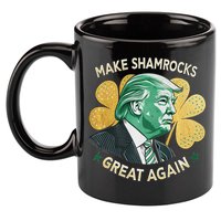 Irish American Funny Make St. Patrick’S Day Great Again 11oz C Handle Ceramic Mug