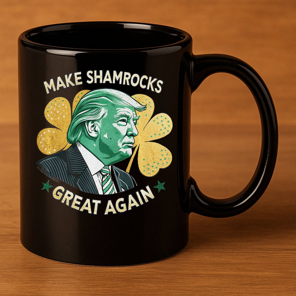 Irish American Funny Make St. Patrick’S Day Great Again 11oz C Handle Ceramic Mug