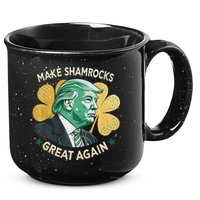 Irish American Funny Make St. Patrick’S Day Great Again 15oz Campfire Ceramic Mug