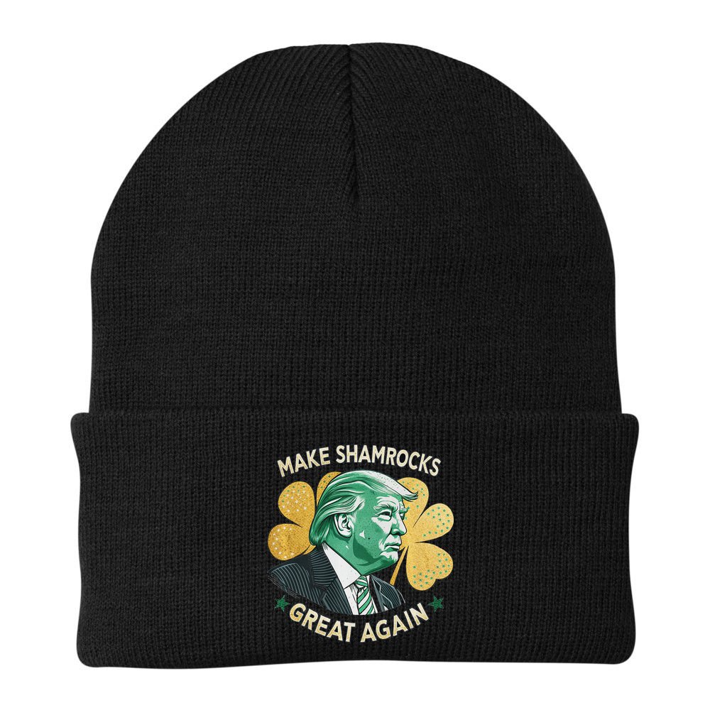 Irish American Funny Make St. Patrick’S Day Great Again Beanie