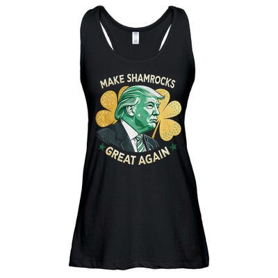 Irish American Funny Make St. Patrick’S Day Great Again Ladies Essential Flowy Tank