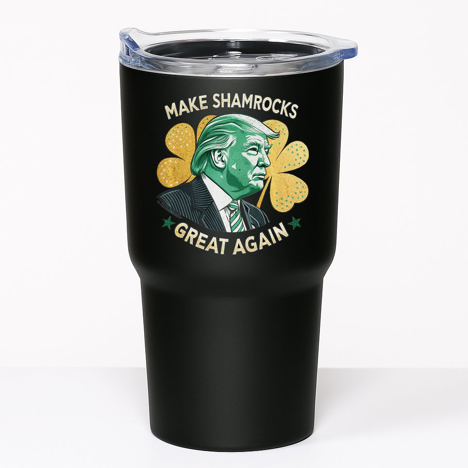 Irish American Funny Make St. Patrick’S Day Great Again Tumbler