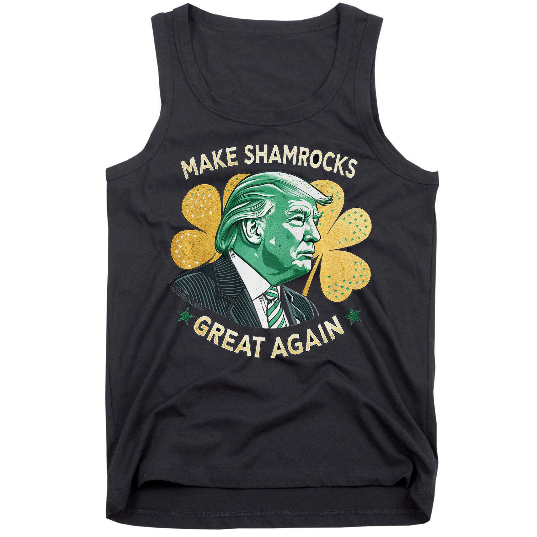 Irish American Funny Make St. Patrick’S Day Great Again Tank Top
