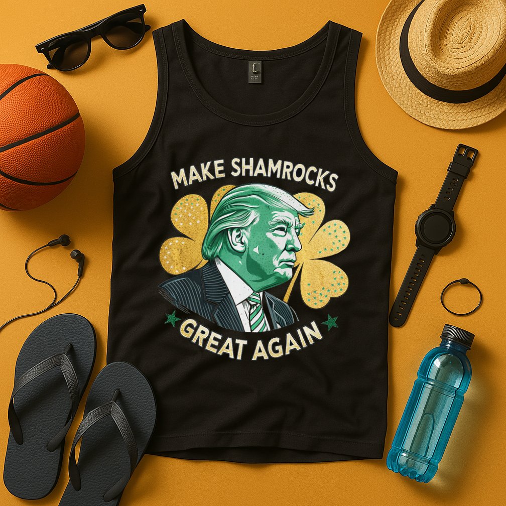 Irish American Funny Make St. Patrick’S Day Great Again Tank Top