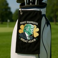 Irish American Funny Make St. Patrick’S Day Great Again Golf Towel