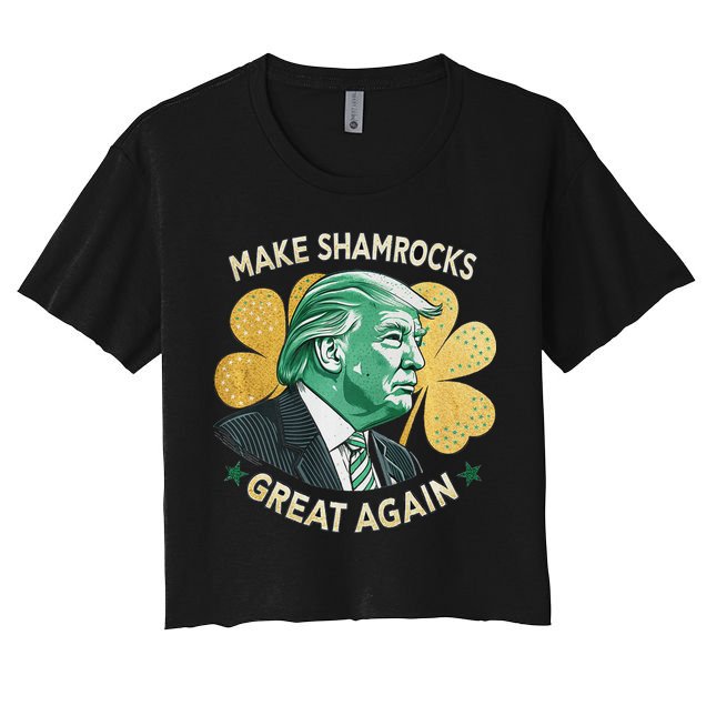 Irish American Funny Make St. Patrick’S Day Great Again Crop Top