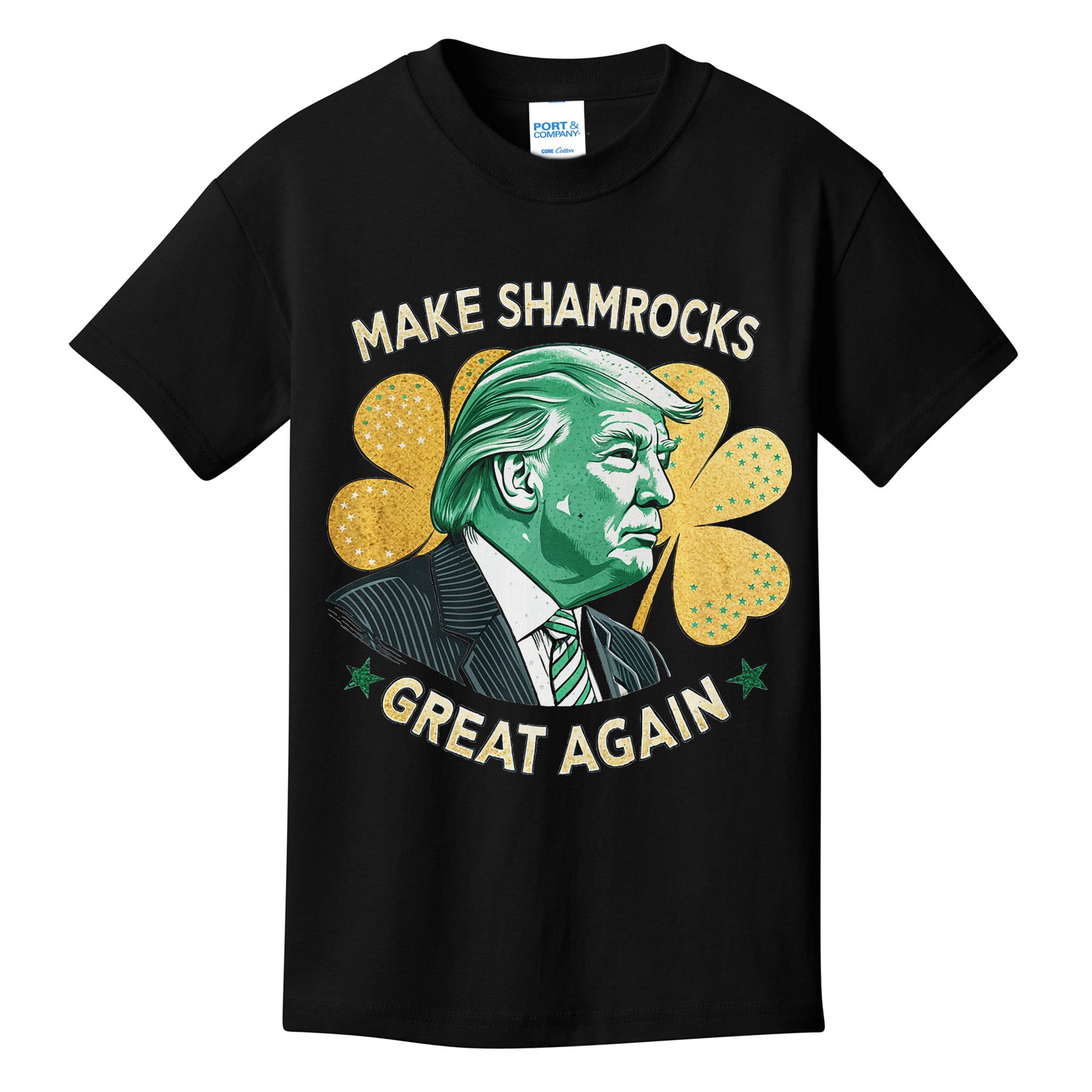 Irish American Funny Make St. Patrick’S Day Great Again Kids T-Shirt