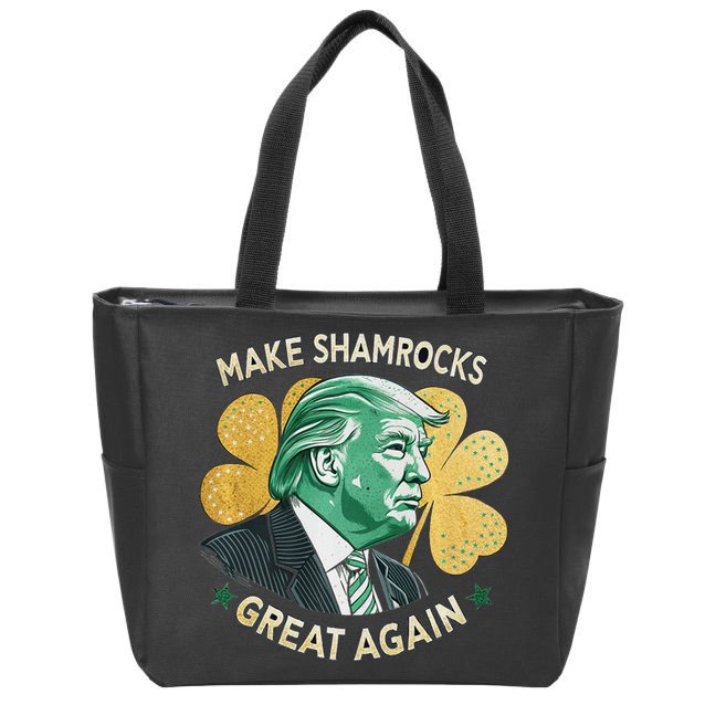Irish American Funny Make St. Patrick’S Day Great Again Zip Tote Bag