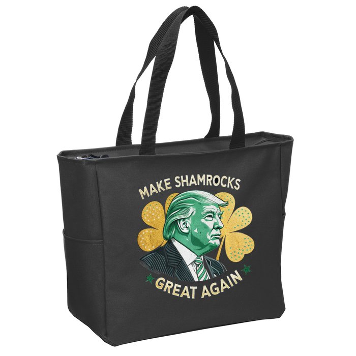 Irish American Funny Make St. Patrick’S Day Great Again Zip Tote Bag