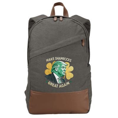 Irish American Funny Make St. Patrick’S Day Great Again Cotton Canvas Backpack