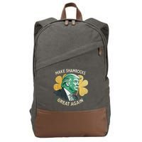 Irish American Funny Make St. Patrick’S Day Great Again Cotton Canvas Backpack