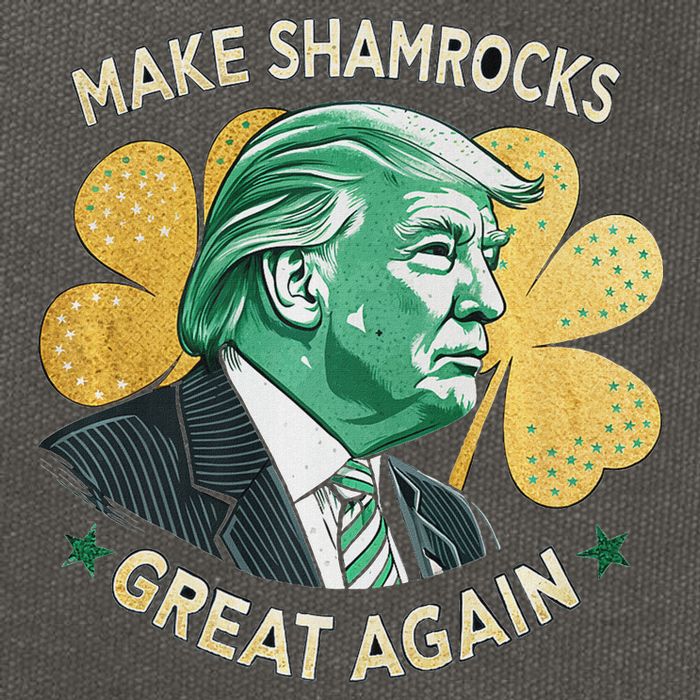 Irish American Funny Make St. Patrick’S Day Great Again Cotton Canvas Backpack