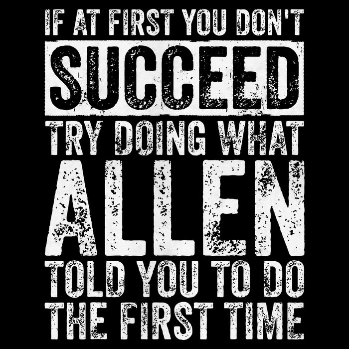 If At First You DonT Succeed Try Doing What Allen 16 in Basic Backpack