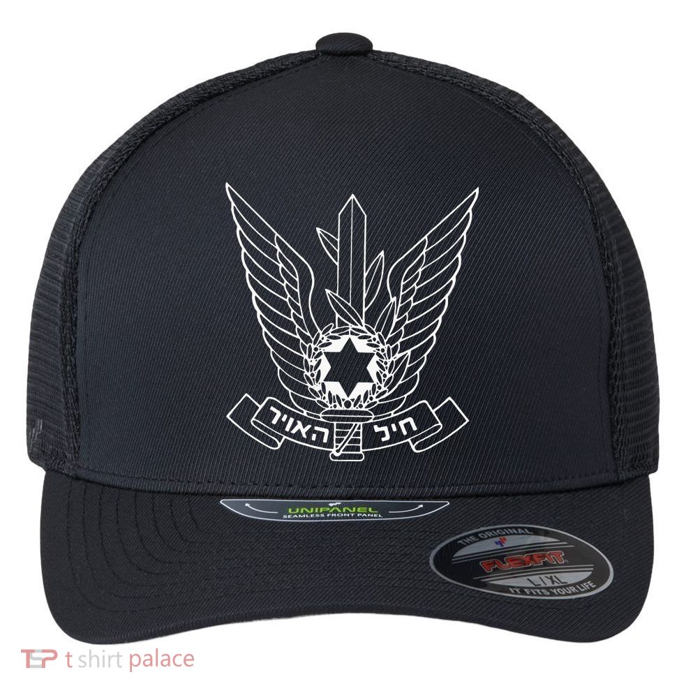 Israeli Air Force IDF IAF Israel Defense Force Pilot Flexfit Unipanel Trucker Cap