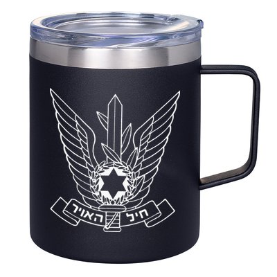 Israeli Air Force IDF IAF Israel Defense Force Pilot 12oz Stainless Steel Coffee Mug