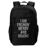 I Am Freaking Merry And Bright Tank Top Daily Commute Backpack