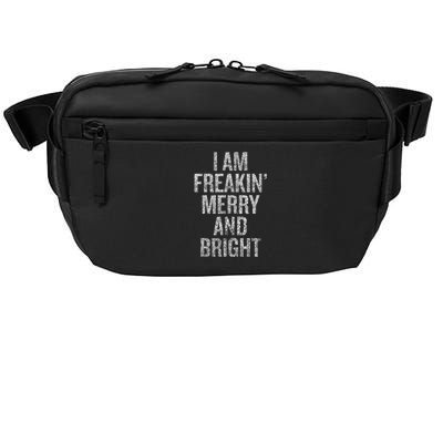 I Am Freaking Merry And Bright Tank Top Crossbody Pack