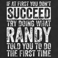 If At First You DonT Succeed Try Doing What Randy Knit Cap Winter Beanie