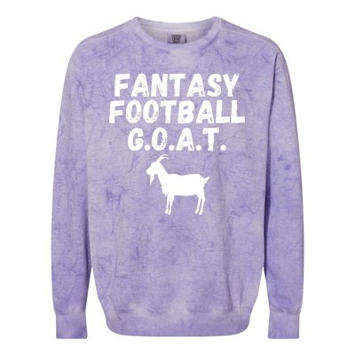 I’m A Fantasy Football GOAT, Funny Fantasy Football Guru Colorblast Crewneck Sweatshirt