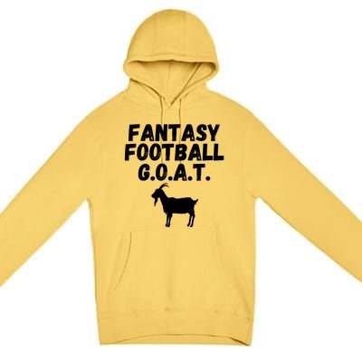 I’m A Fantasy Football GOAT, Funny Fantasy Football Guru Premium Pullover Hoodie