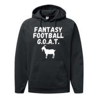 I’m A Fantasy Football GOAT, Funny Fantasy Football Guru Performance Fleece Hoodie