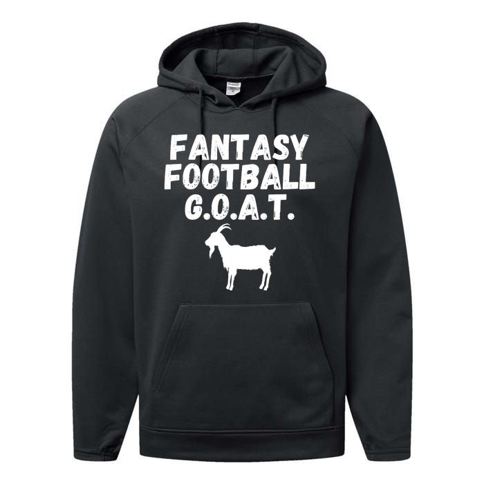 I’m A Fantasy Football GOAT, Funny Fantasy Football Guru Performance Fleece Hoodie