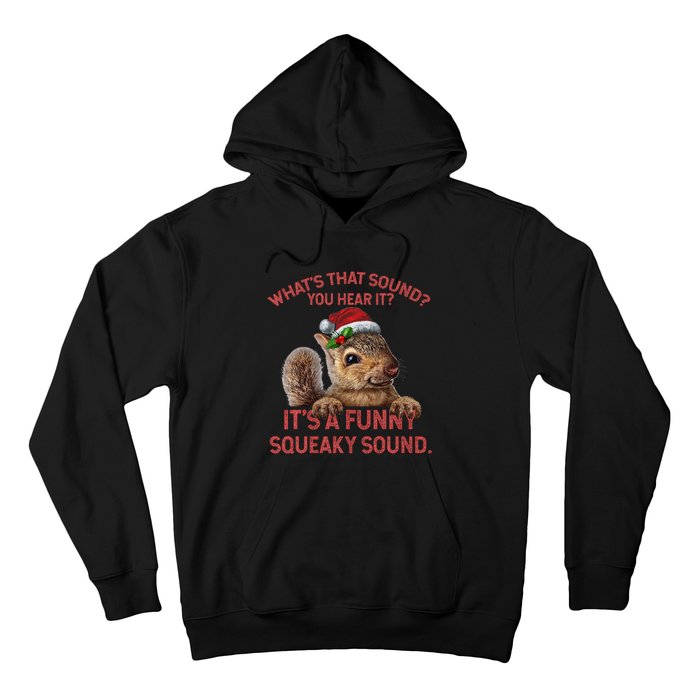 ItS A Funny Squeaky Sound Christmas Squirrel Hoodie