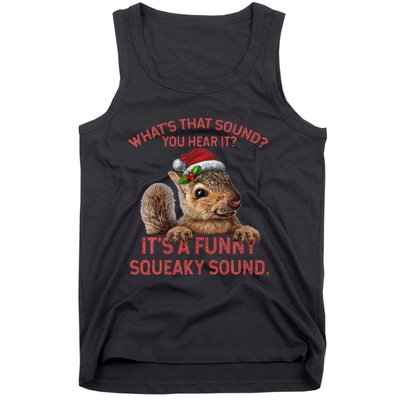 ItS A Funny Squeaky Sound Christmas Squirrel Tank Top