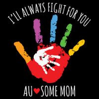 Ill Always Fight For You Ausome Mom Autism Awareness Drawstring Bag
