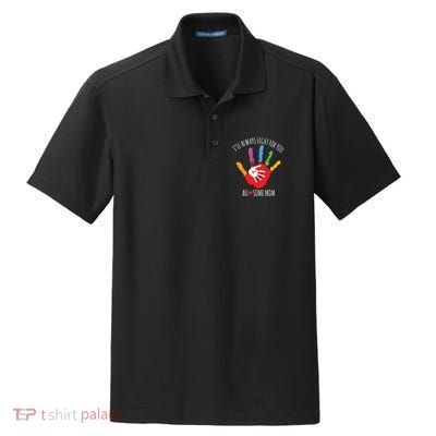 Ill Always Fight For You Ausome Mom Autism Awareness Dry Zone Grid Polo