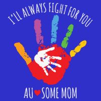 Ill Always Fight For You Ausome Mom Autism Awareness Baby Bodysuit