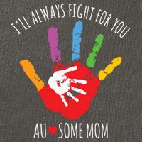 Ill Always Fight For You Ausome Mom Autism Awareness Cotton Canvas Backpack