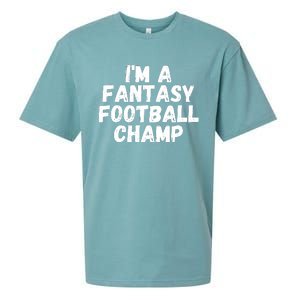 I’m A Fantasy Football Champ, Funny Fantasy Football Legend Sueded Cloud Jersey T-Shirt