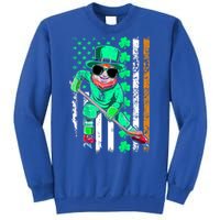 Irish American Flag Hockey St Patrick's Day Gift Sweatshirt