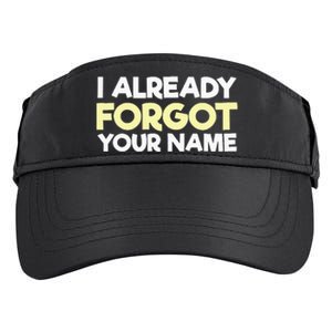 I Already Forgot You Adult Drive Performance Visor