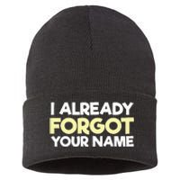 I Already Forgot You Sustainable Knit Beanie