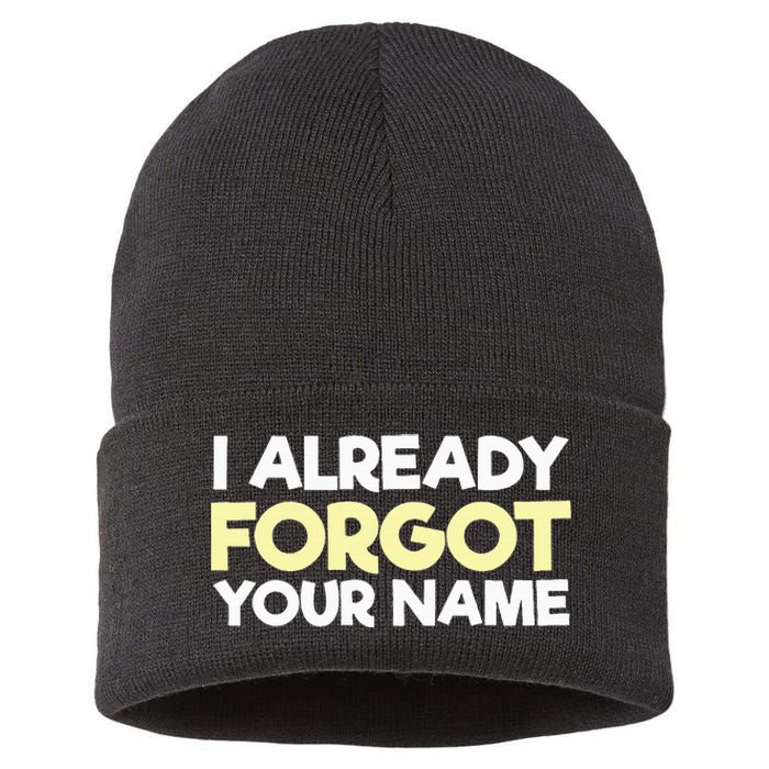 I Already Forgot You Sustainable Knit Beanie