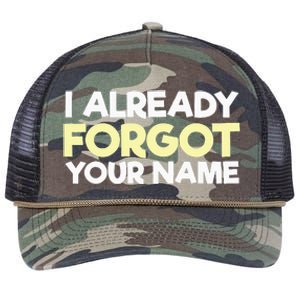 I Already Forgot You Retro Rope Trucker Hat Cap