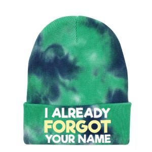 I Already Forgot You Tie Dye 12in Knit Beanie