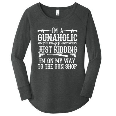 I'm A Gunaholic, Just Kidding, I'm On My Way To The Gun Shop Women's Perfect Tri Tunic Long Sleeve Shirt