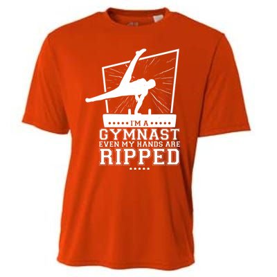 IM A Gymnast Even My Hands Are Ripped Gymnastic Great Gift Cooling Performance Crew T-Shirt