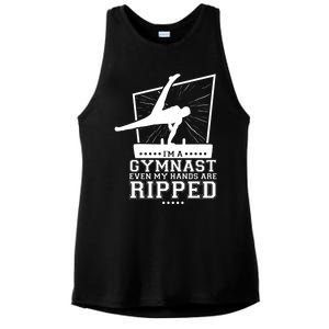 IM A Gymnast Even My Hands Are Ripped Gymnastic Great Gift Ladies PosiCharge Tri-Blend Wicking Tank